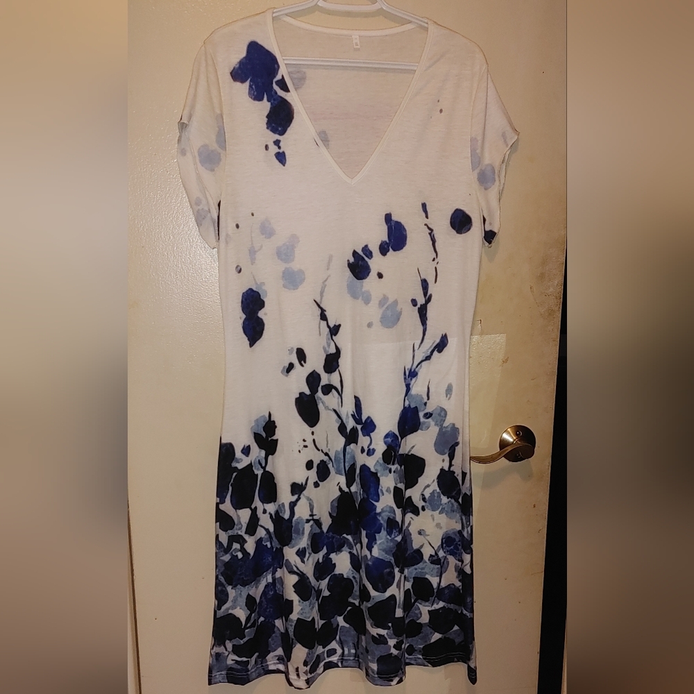 Floral cotton midi